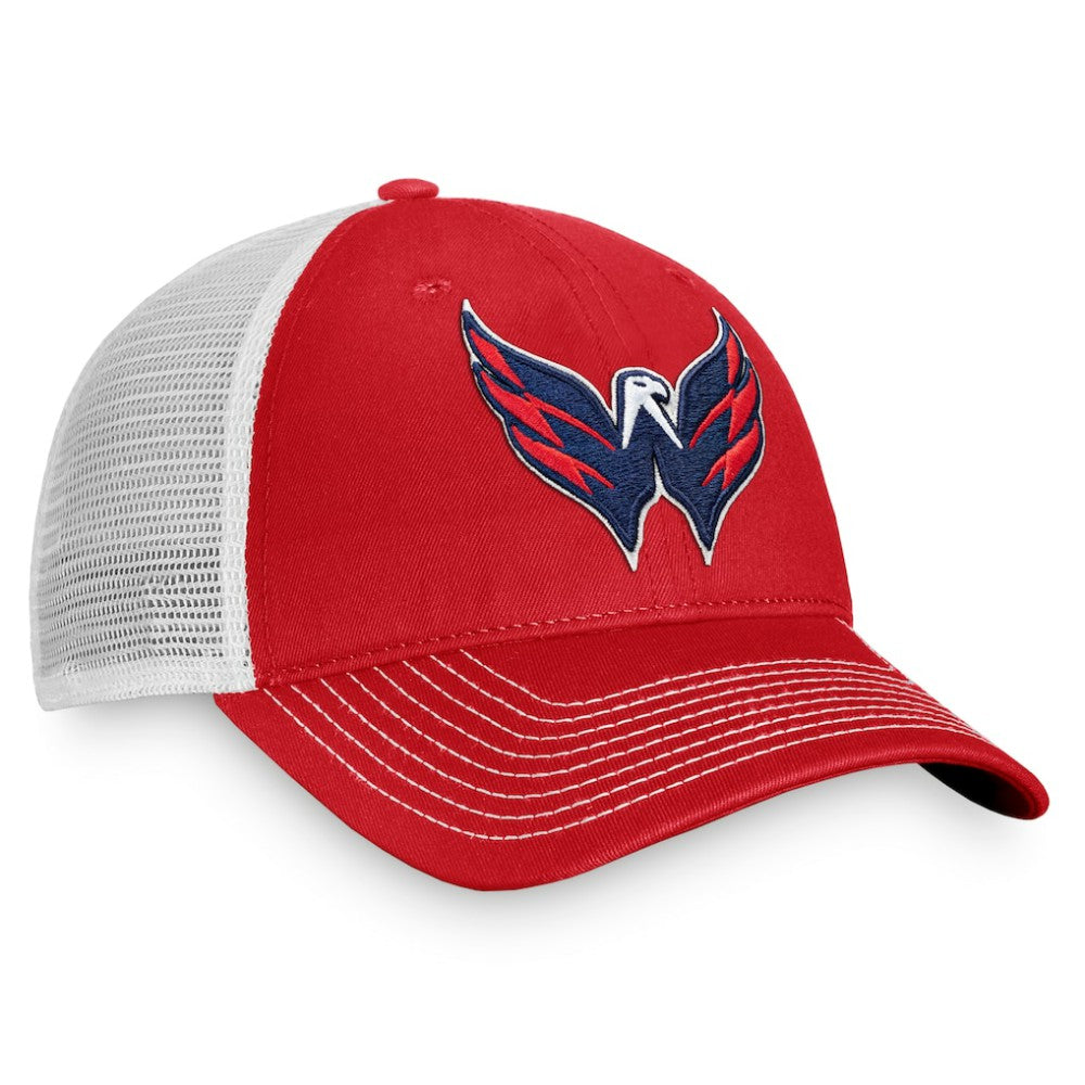 Washington Capitals Fanatics Core Primary Logo Trucker Adjustable Hat - Red/White - NHL
