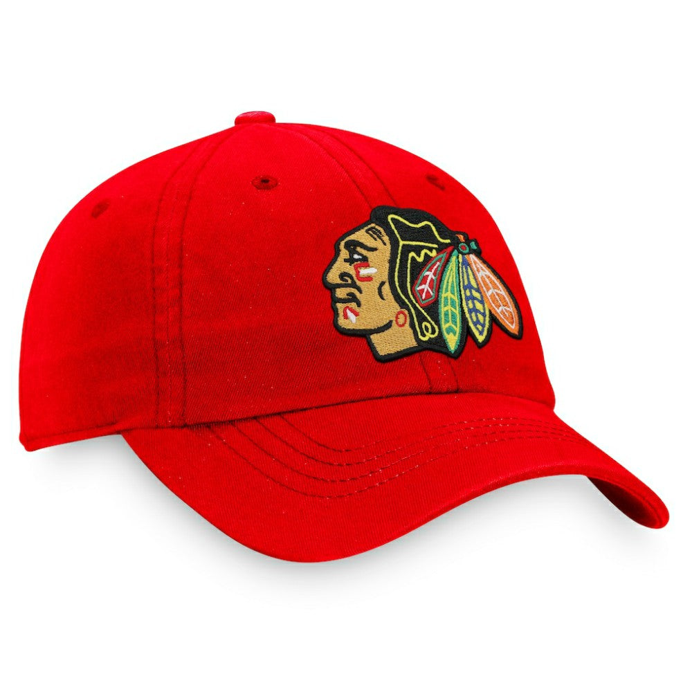 Chicago Blackhawks Fanatics Women's Core Primary Logo Adjustable Hat - Red - NHL