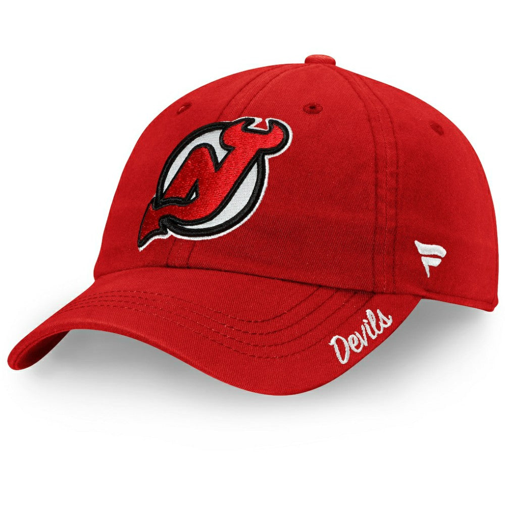 New Jersey Devils Fanatics Women's Core Primary Logo Adjustable Hat - Red - NHL