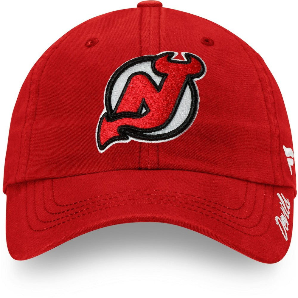 New Jersey Devils Fanatics Women's Core Primary Logo Adjustable Hat - Red - NHL
