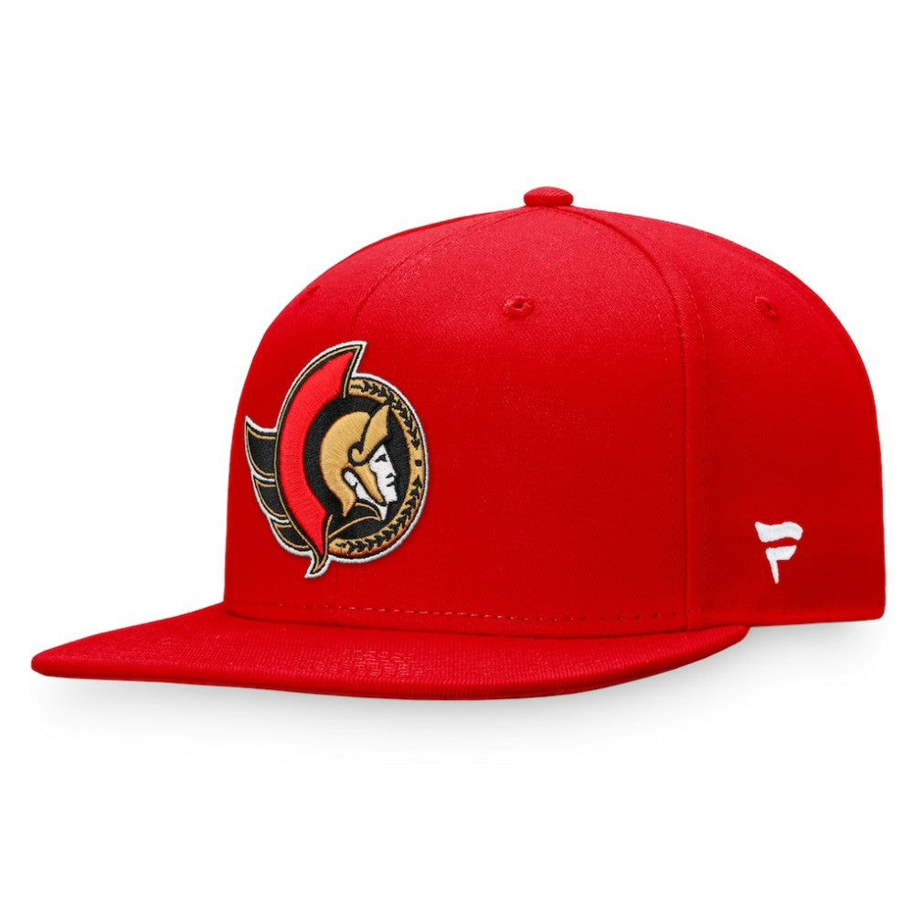 Ottawa Senators Fanatics Core Primary Logo Fitted Hat - Red - NHL