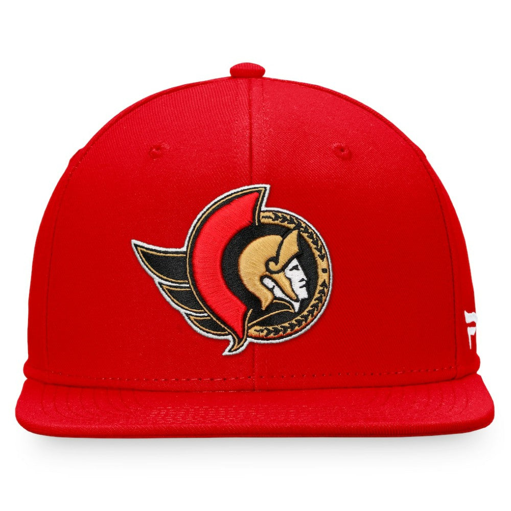 Ottawa Senators Fanatics Core Primary Logo Fitted Hat - Red - NHL