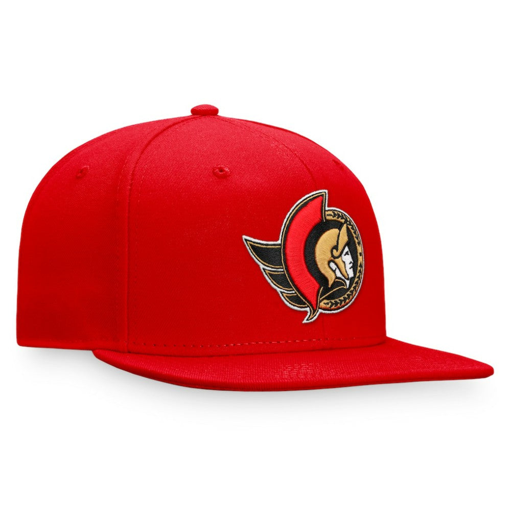 Ottawa Senators Fanatics Core Primary Logo Fitted Hat - Red - NHL