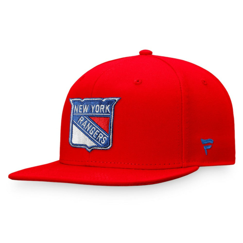 New York Rangers Fanatics Core Primary Logo Fitted Hat - Red - NHL