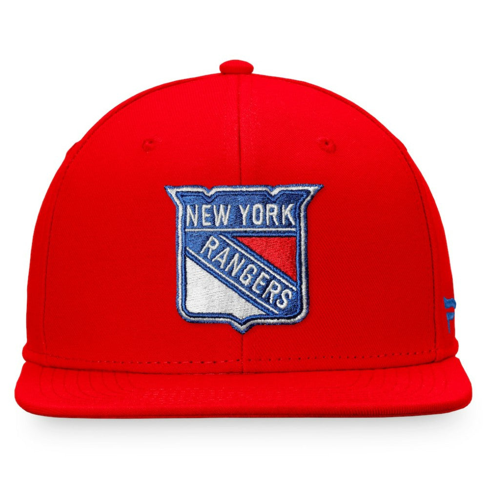 New York Rangers Fanatics Core Primary Logo Fitted Hat - Red - NHL
