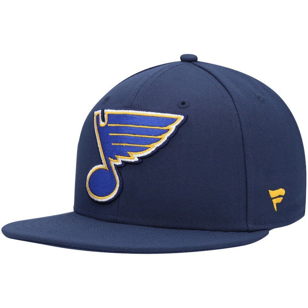 St. Louis Blues Fanatics Core Primary Logo Fitted Hat - Navy - NHL
