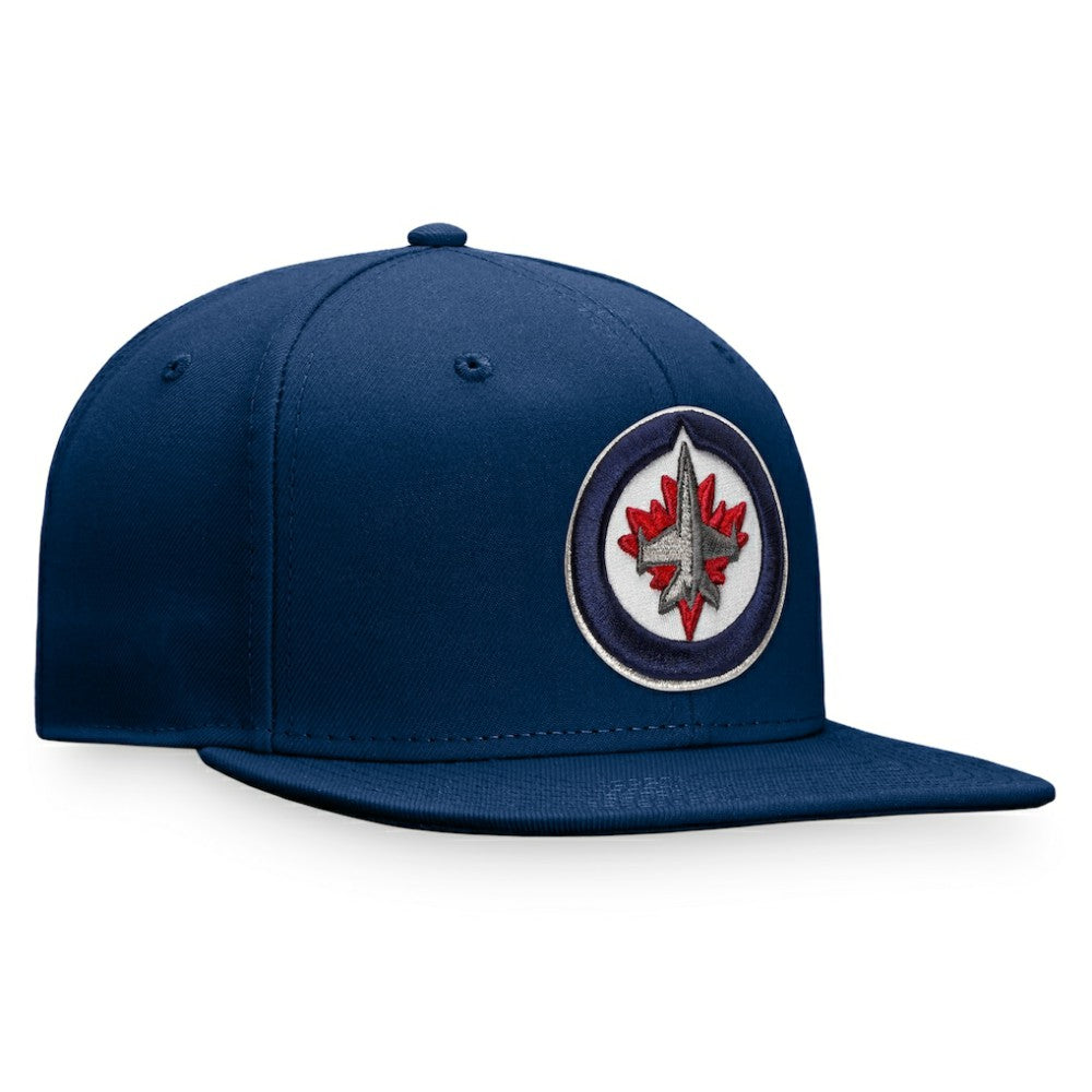 Winnipeg Jets Fanatics Core Primary Logo Fitted Hat - Navy - NHL