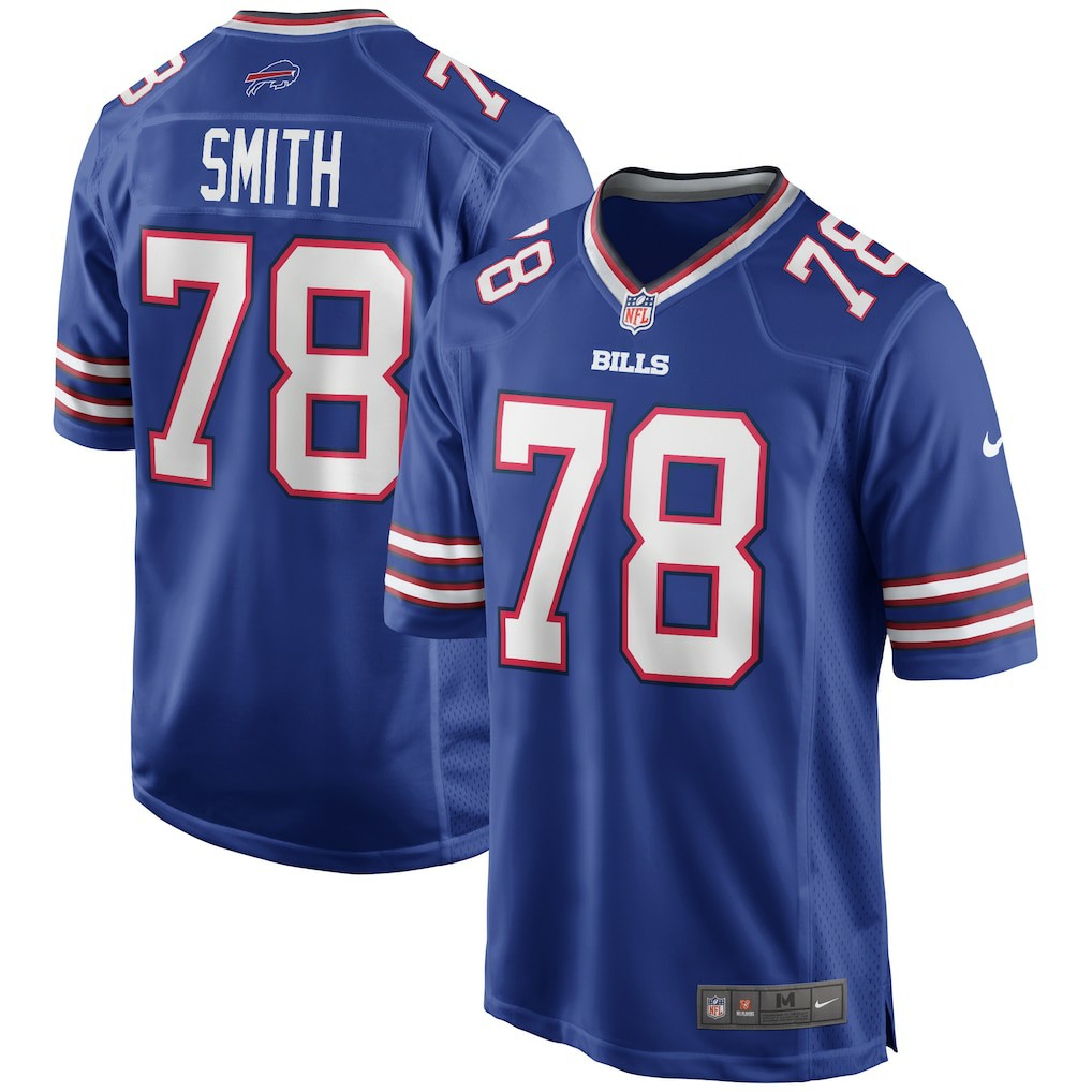 Bruce Smith Buffalo Bills Game Retired Player Jersey Royal | Nike for Sale