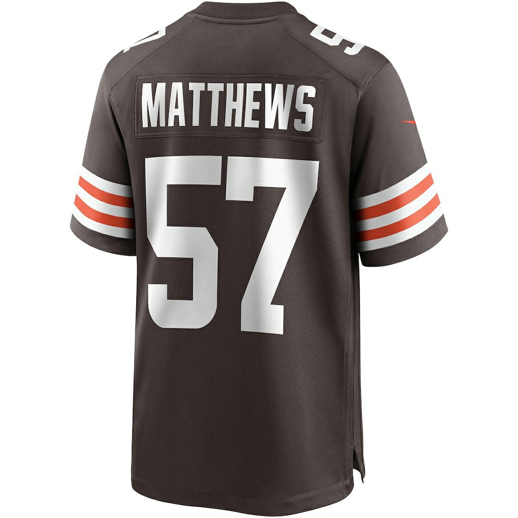 Clay Matthews Cleveland Browns Game Retired Player Jersey Brown | Nike for Sale