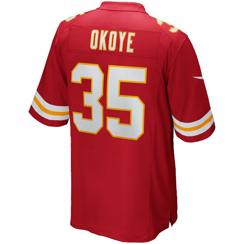 Christian Okoye Kansas City Chiefs Game Retired Player Jersey Red | Nike for Sale