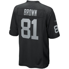 Tim Brown Las Vegas Raiders Game Retired Player Jersey Black | Nike for Sale