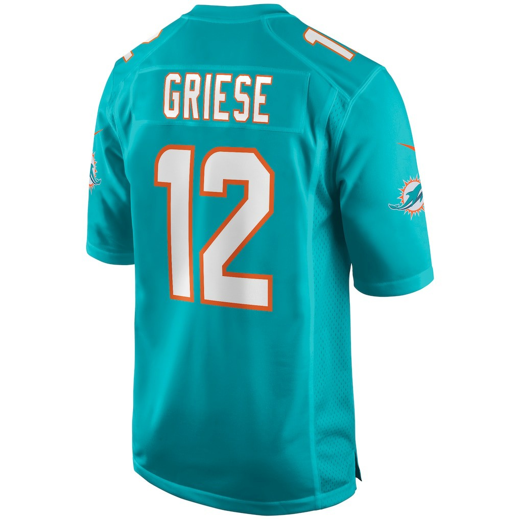 Bob Griese Miami Dolphins Game Retired Player Jersey Aqua | Nike for Sale