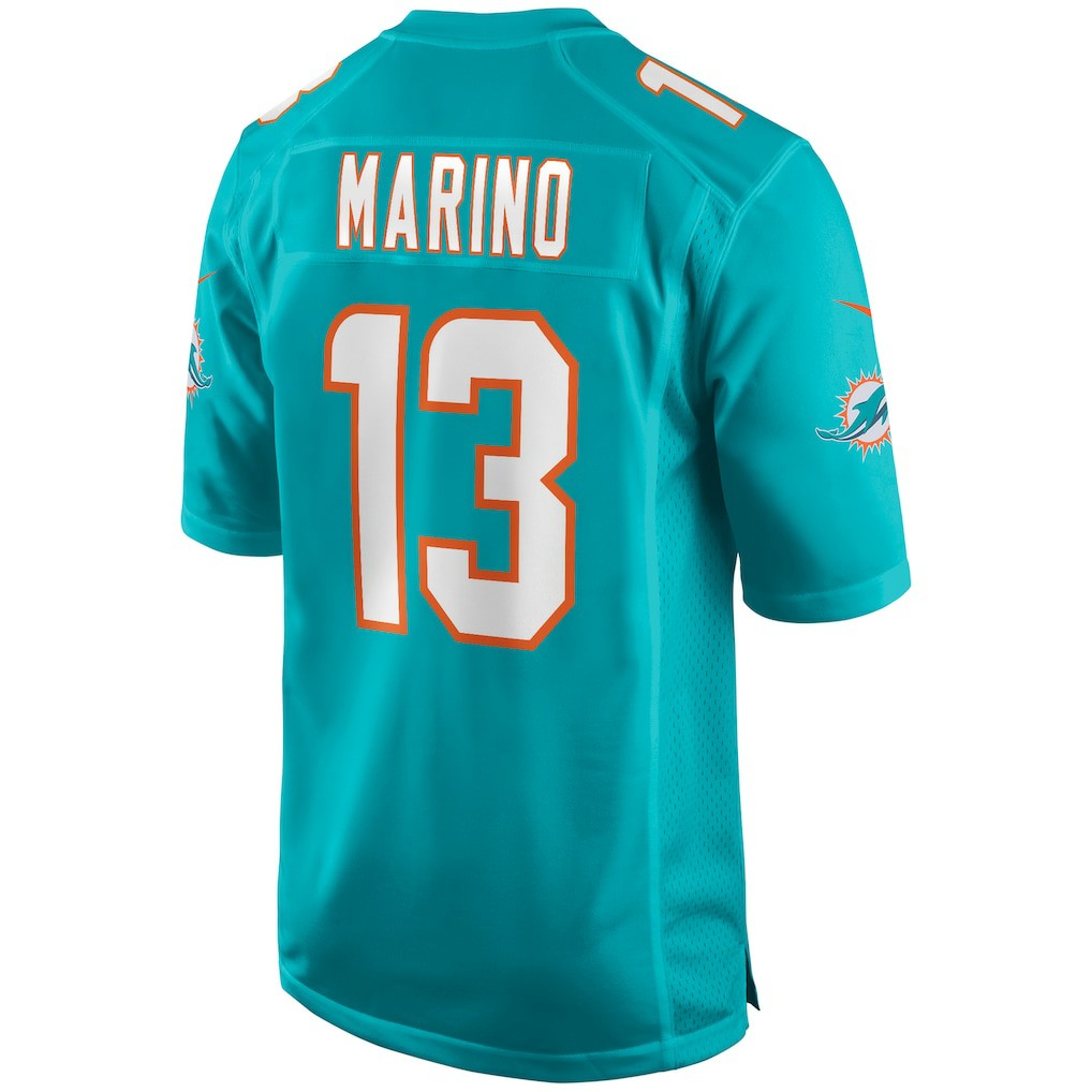 Dan Marino Miami Dolphins Game Retired Player Jersey Aqua | Nike for Sale