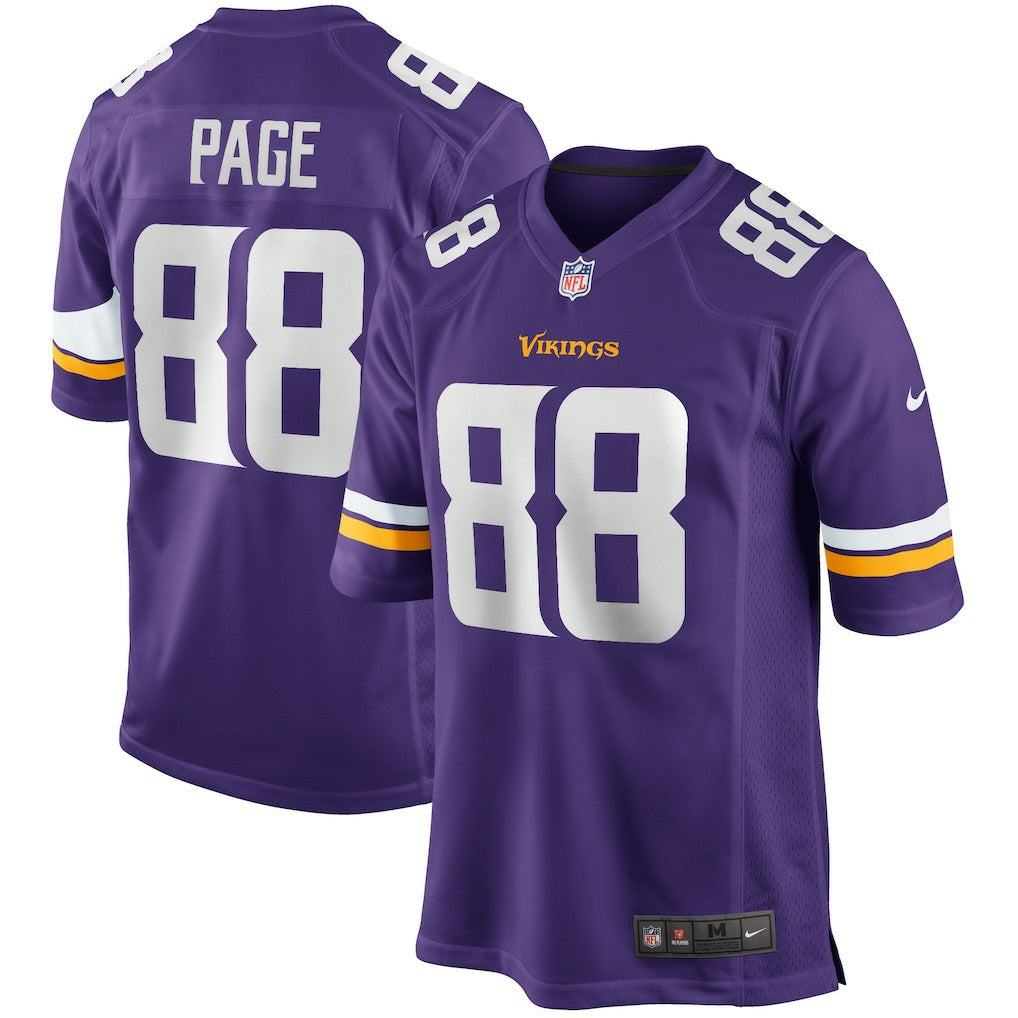 Alan Page Minnesota Vikings Game Retired Player Jersey Purple | Nike for Sale