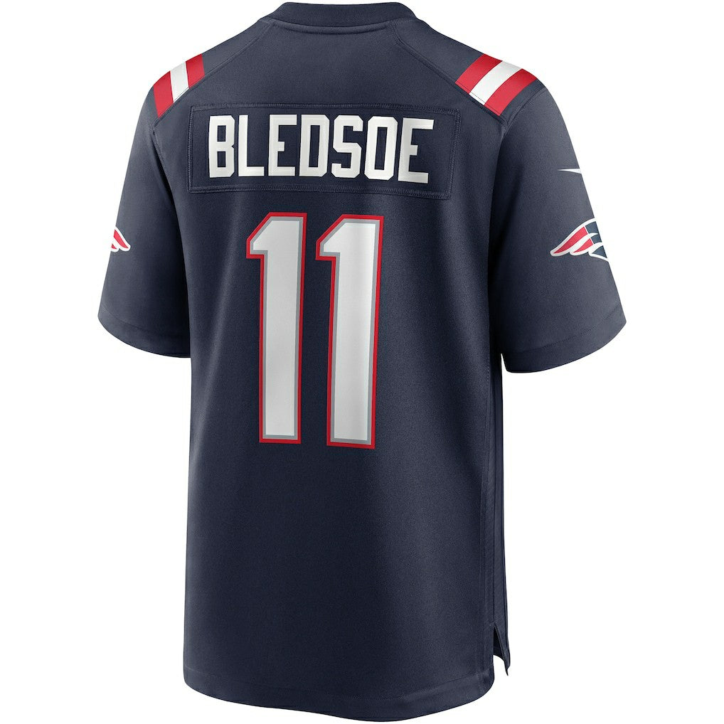 Drew Bledsoe New England Patriots Game Retired Player Jersey Navy | Nike for Sale
