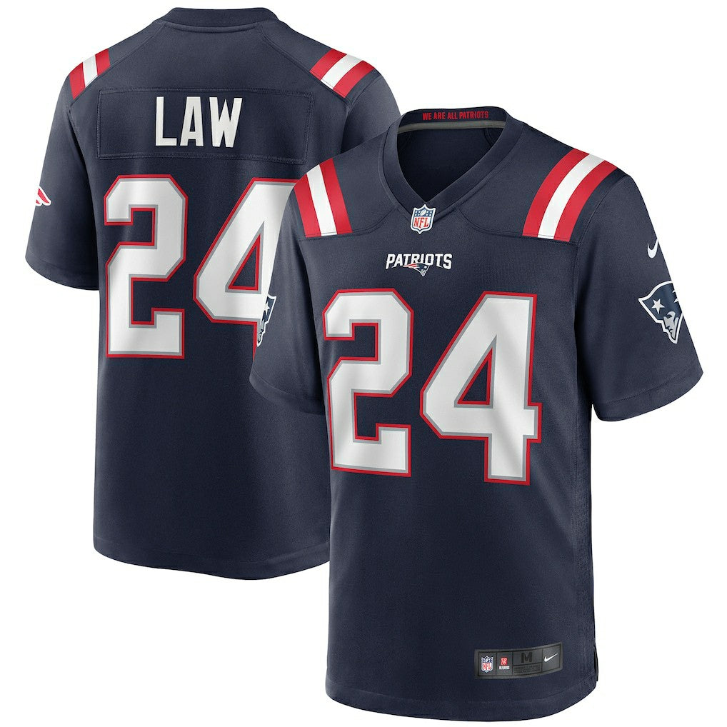 Ty Law New England Patriots Game Retired Player Jersey Navy | Nike for Sale