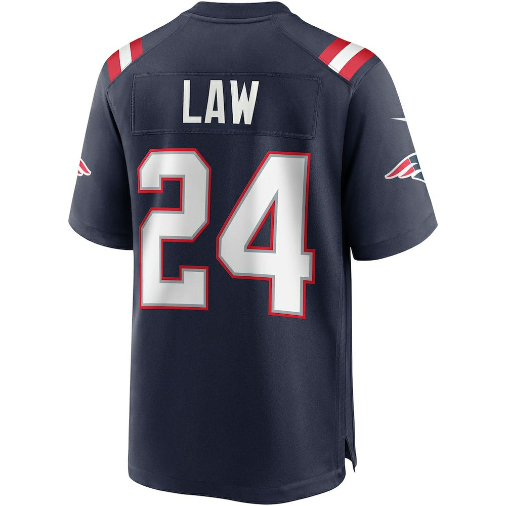 Ty Law New England Patriots Game Retired Player Jersey Navy | Nike for Sale