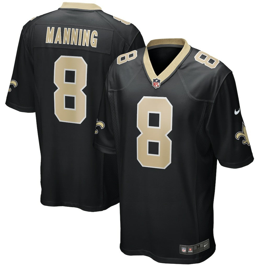 Archie Manning New Orleans Saints Game Retired Player Jersey Black | Nike for Sale