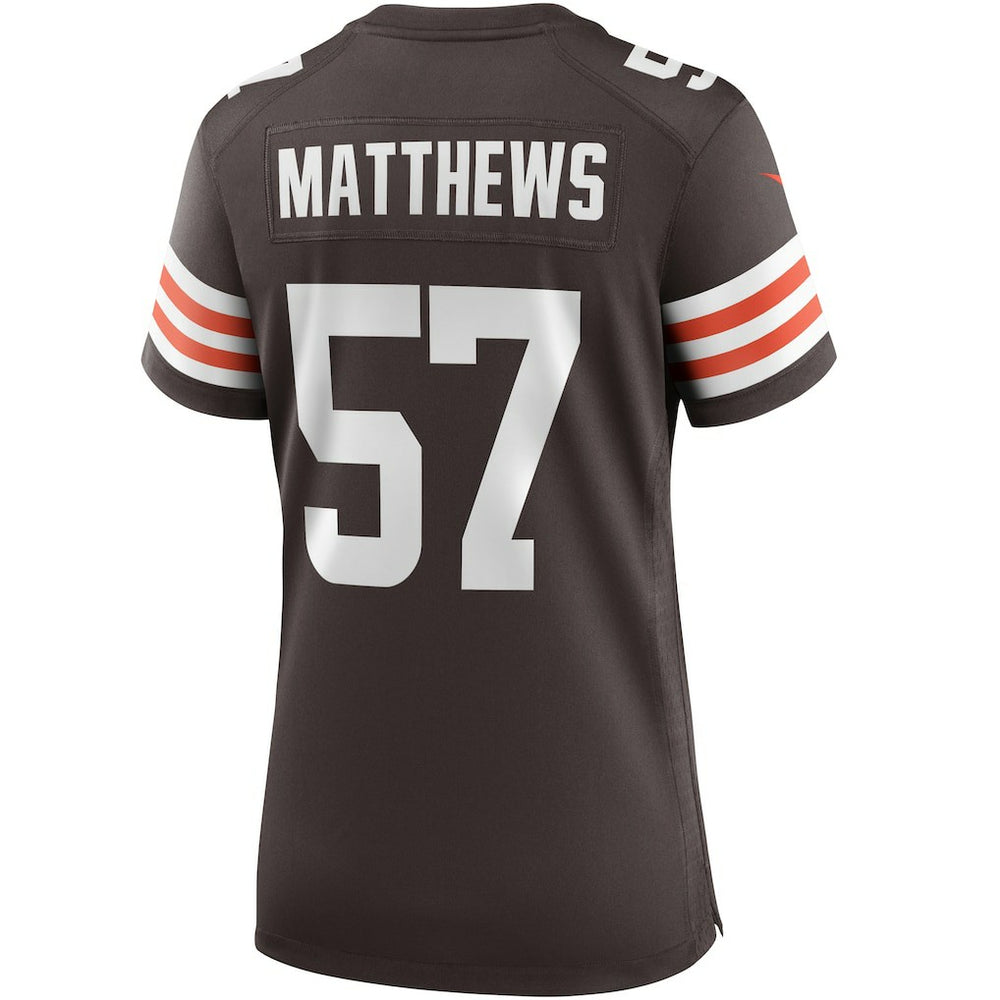 Clay Matthews Cleveland Browns Women's Game Retired Player Jersey Brown | Nike for Sale