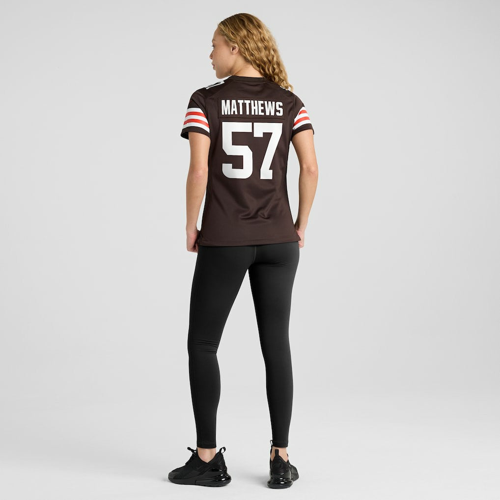 Clay Matthews Cleveland Browns Women's Game Retired Player Jersey Brown | Nike for Sale