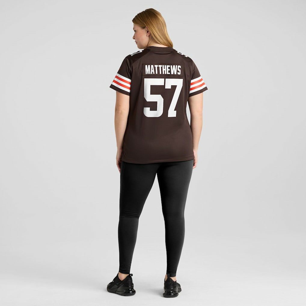 Clay Matthews Cleveland Browns Women's Game Retired Player Jersey Brown | Nike for Sale