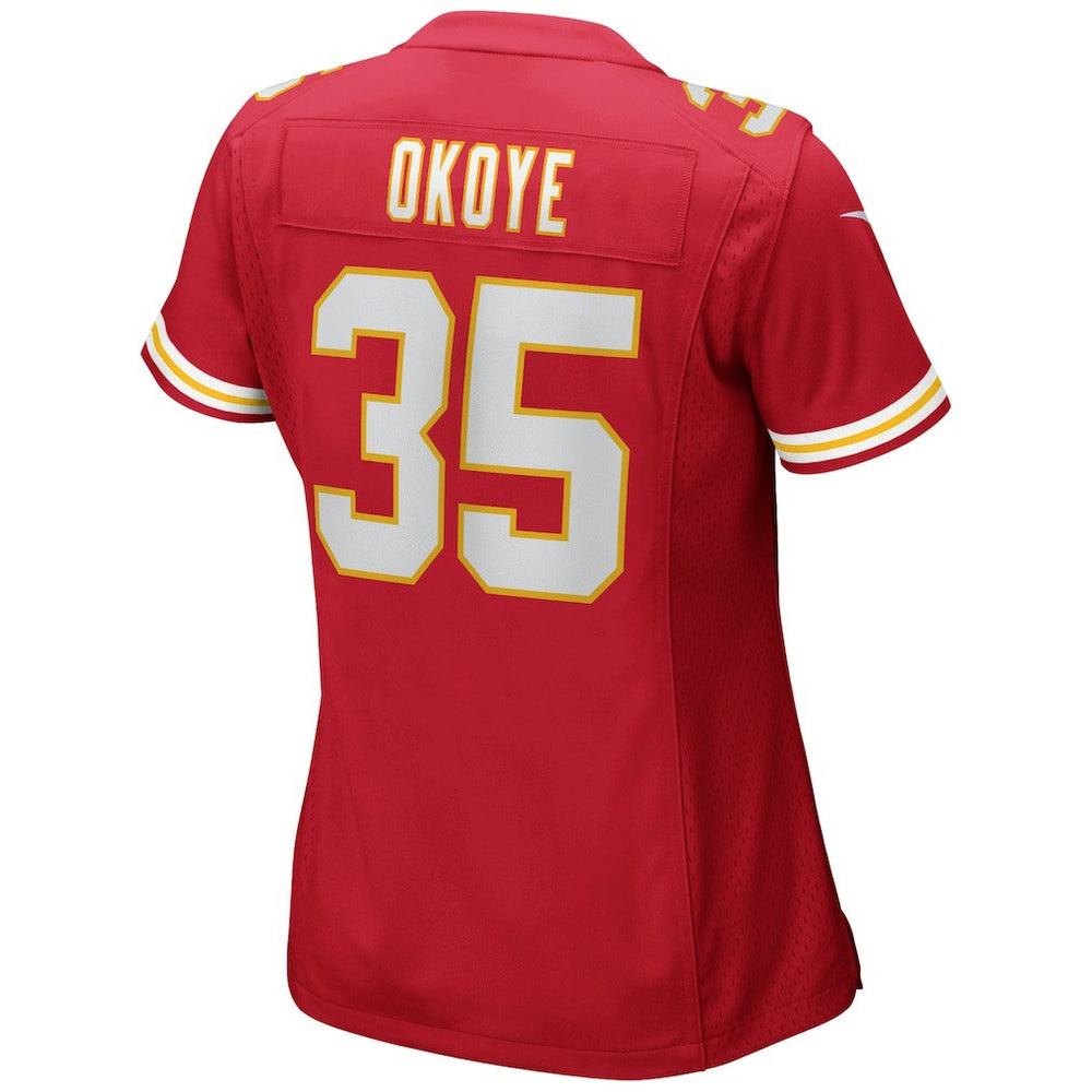 Christian Okoye Kansas City Chiefs Women's Game Retired Player Jersey Red | Nike for Sale