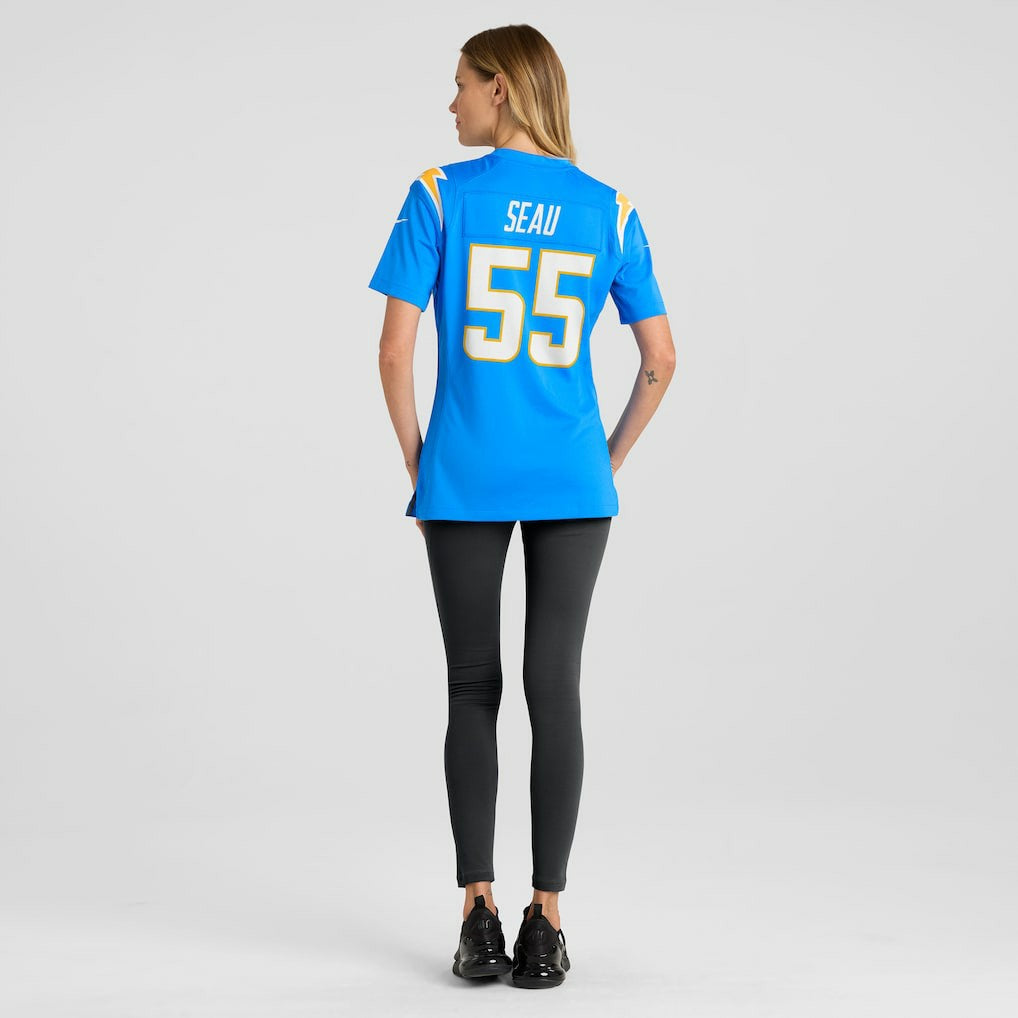 Junior Seau Los Angeles Chargers Women's Game Retired Player Jersey Powder Blue | Nike for Sale