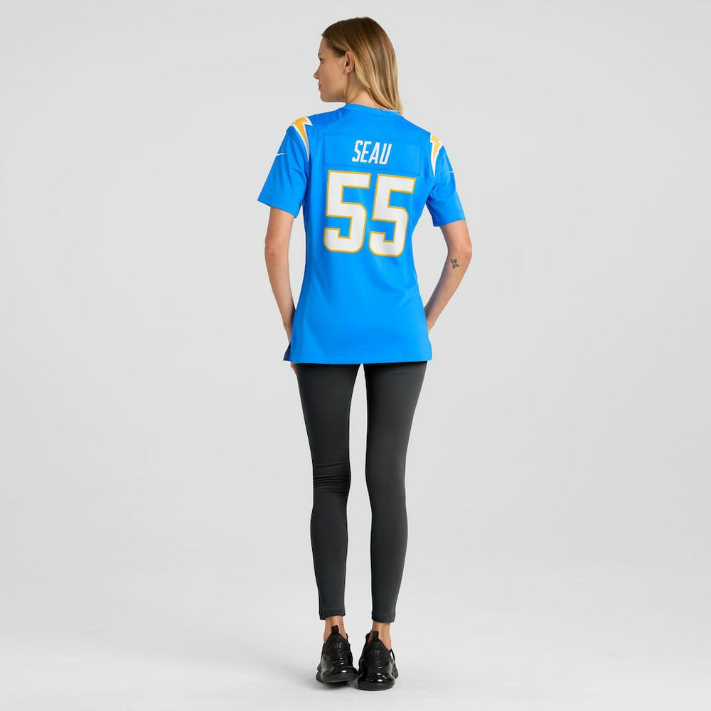 Junior Seau Los Angeles Chargers Women's Game Retired Player Jersey Powder Blue | Nike for Sale