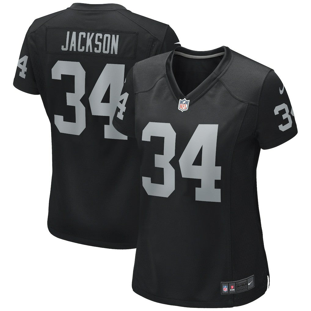 Bo Jackson Las Vegas Raiders Women's Game Retired Player Jersey Black | Nike for Sale