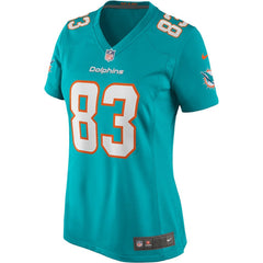 Mark Clayton Miami Dolphins Women's Game Retired Player Jersey Aqua | Nike for Sale