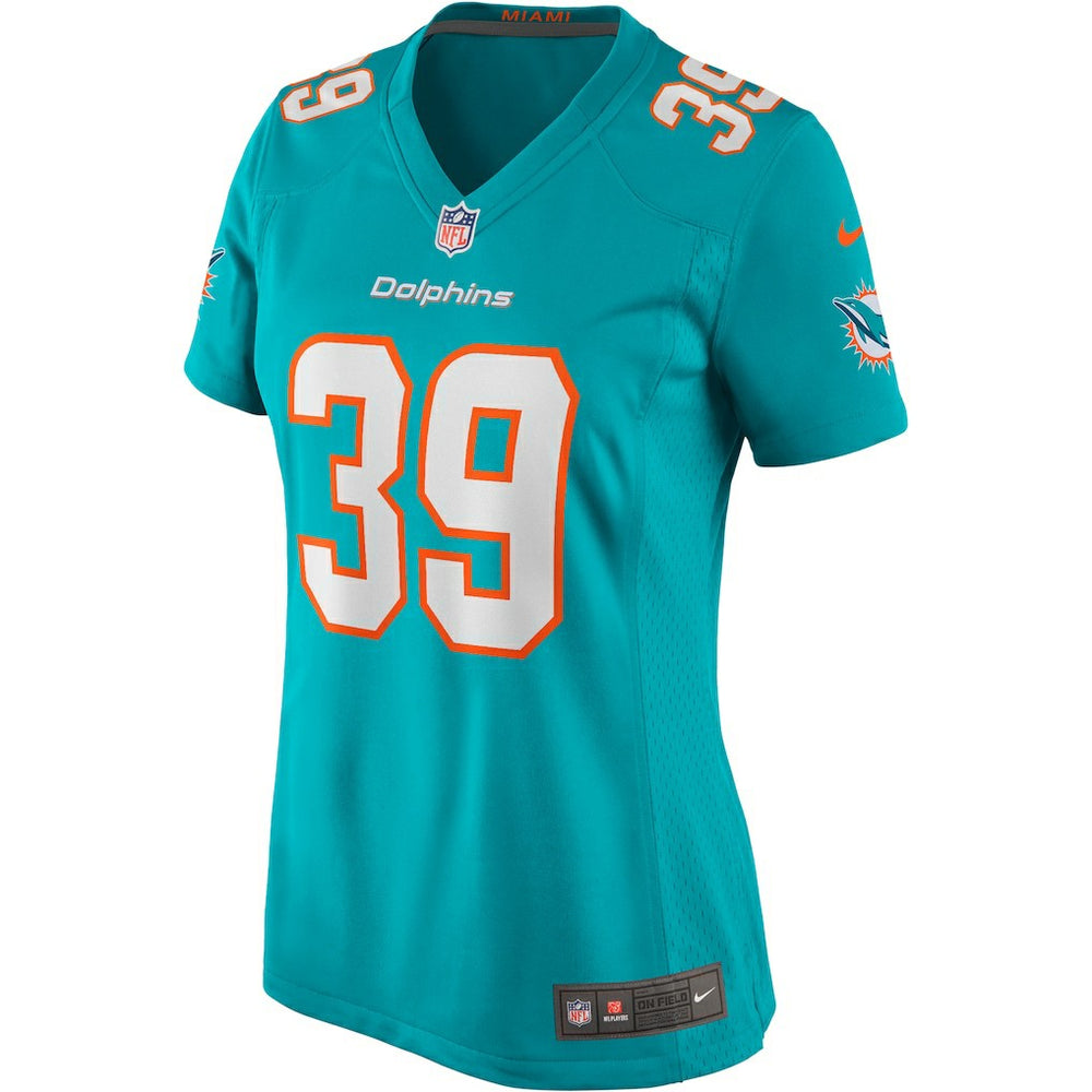 Larry Csonka Miami Dolphins Women's Game Retired Player Jersey Aqua | Nike for Sale
