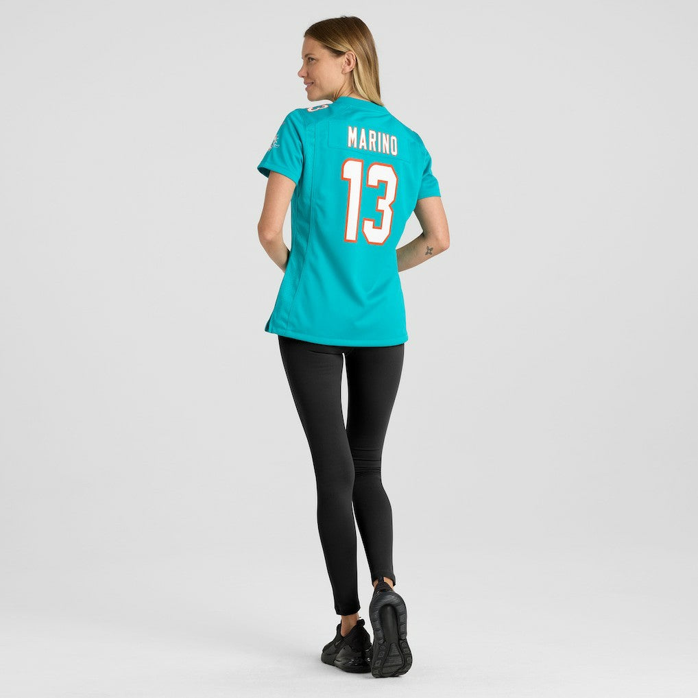Dan Marino Miami Dolphins Women's Game Retired Player Jersey Aqua | Nike for Sale