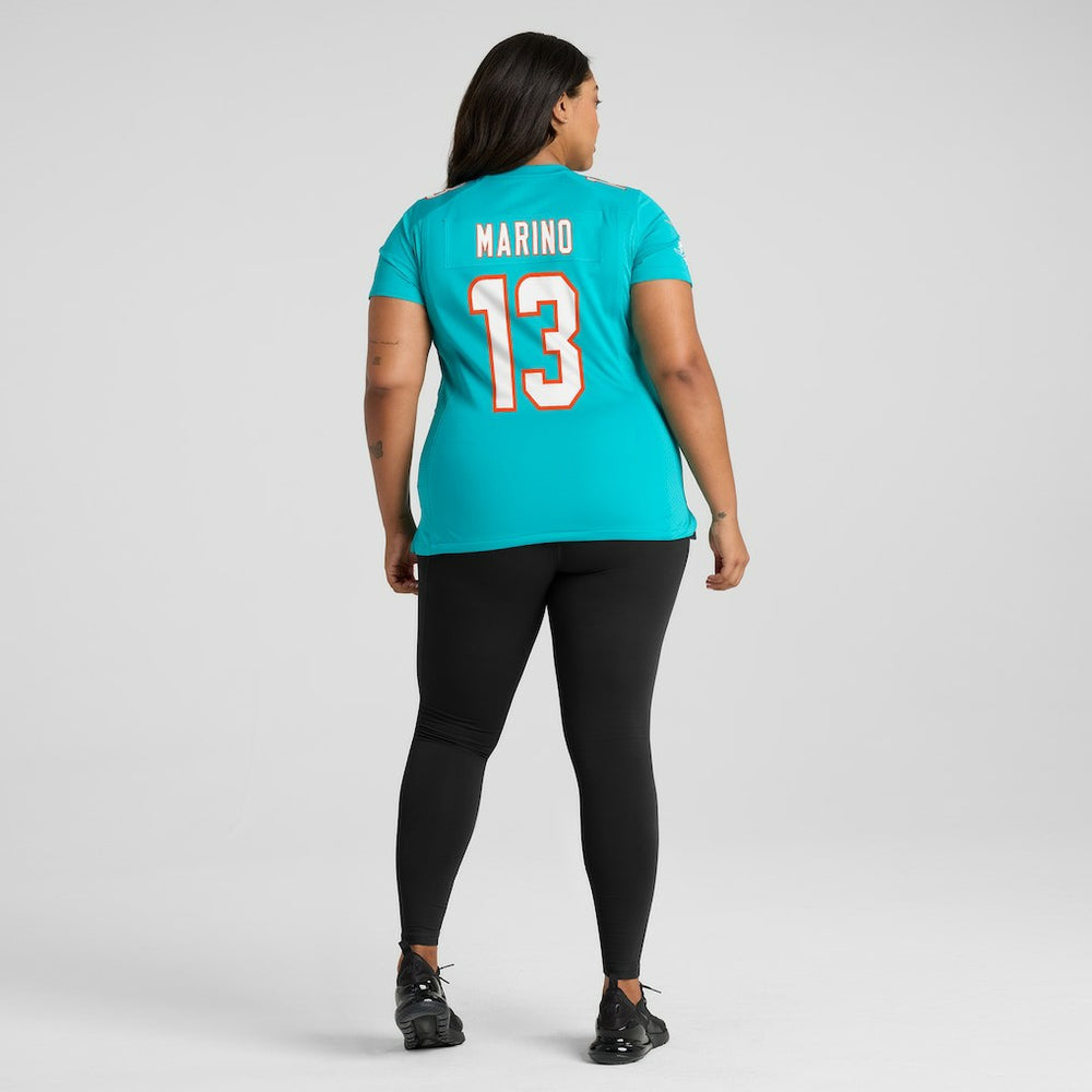 Dan Marino Miami Dolphins Women's Game Retired Player Jersey Aqua | Nike for Sale