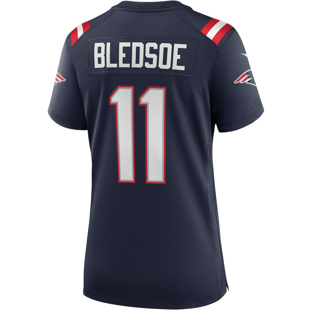 Drew Bledsoe New England Patriots Women's Game Retired Player Jersey Navy | Nike for Sale
