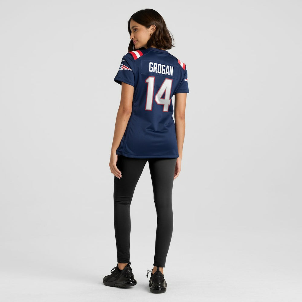 Steve Grogan New England Patriots Women's Game Retired Player Jersey Navy | Nike for Sale