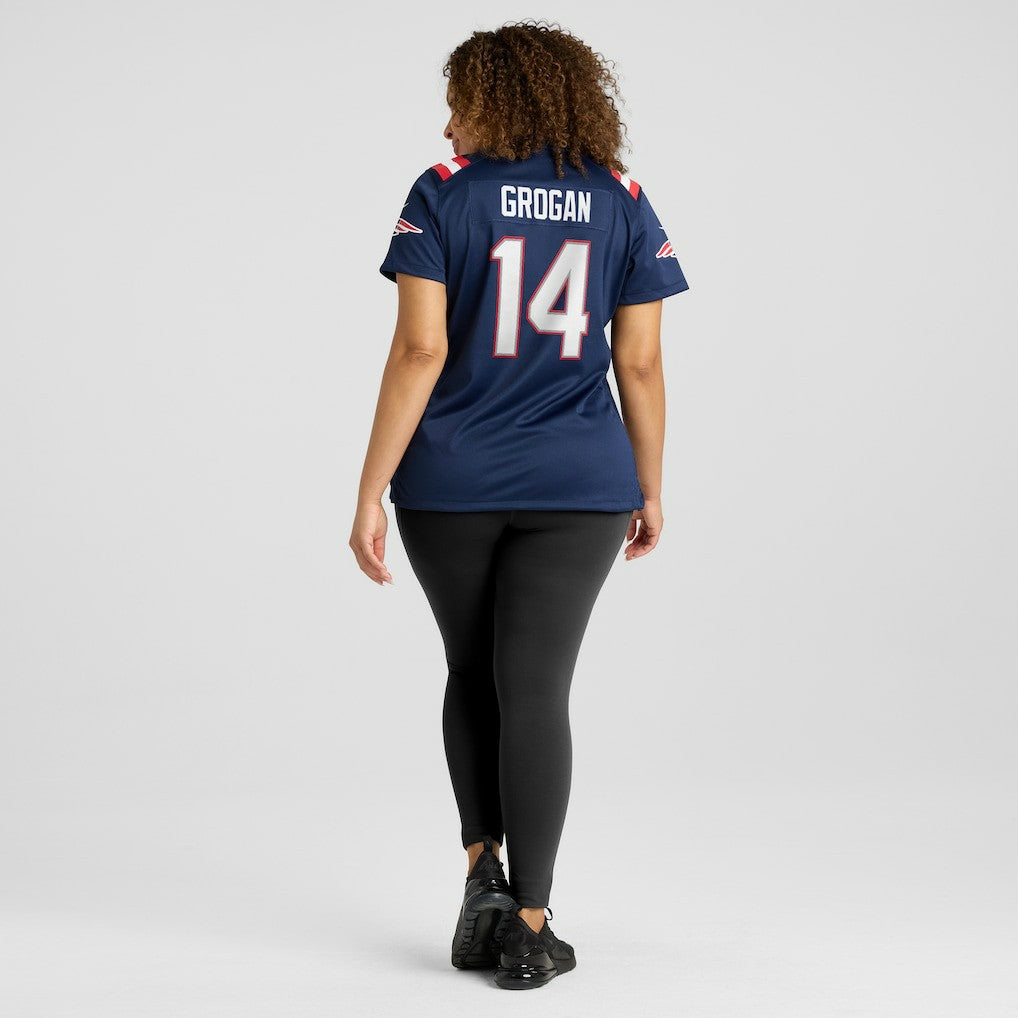 Steve Grogan New England Patriots Women's Game Retired Player Jersey Navy | Nike for Sale