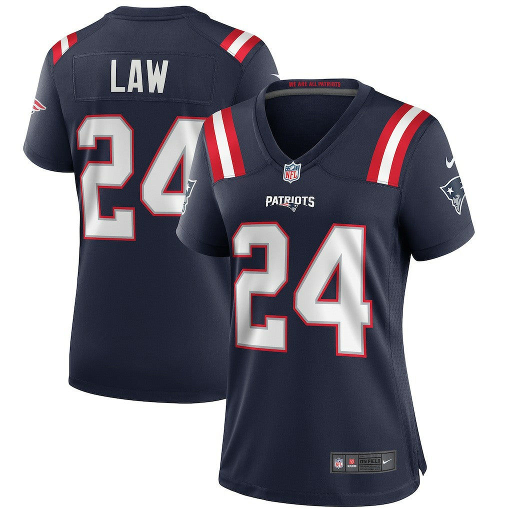 Ty Law New England Patriots Women's Game Retired Player Jersey Navy | Nike for Sale