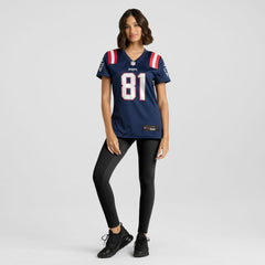 Randy Moss New England Patriots Women's Game Retired Player Jersey Navy | Nike for Sale