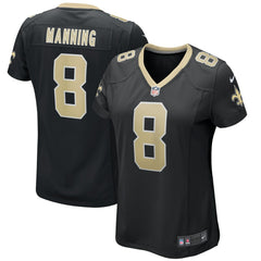 Archie Manning New Orleans Saints Women's Game Retired Player Jersey Black | Nike for Sale