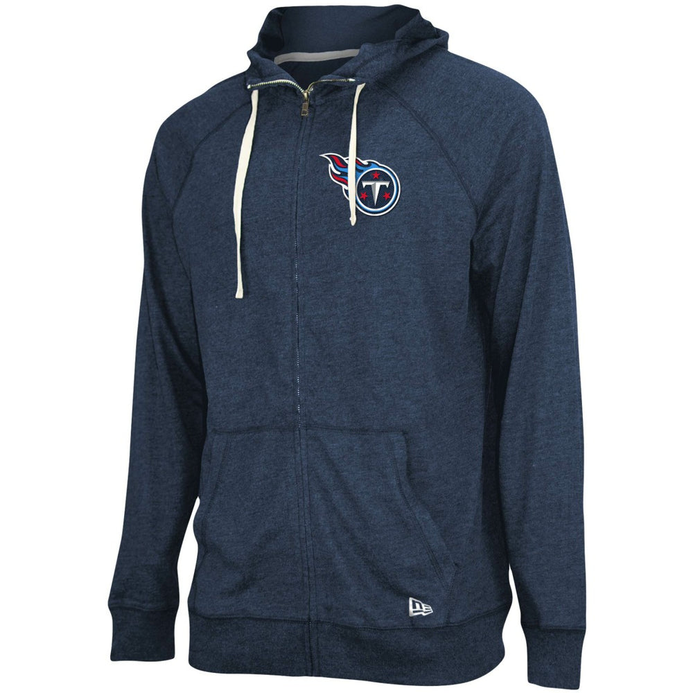 Tennessee Titans New Era In Season Hoodie Full-Zip Jacket Heathered Navy | NFL