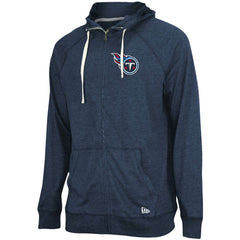 Tennessee Titans New Era In Season Hoodie Full-Zip Jacket Heathered Navy | NFL