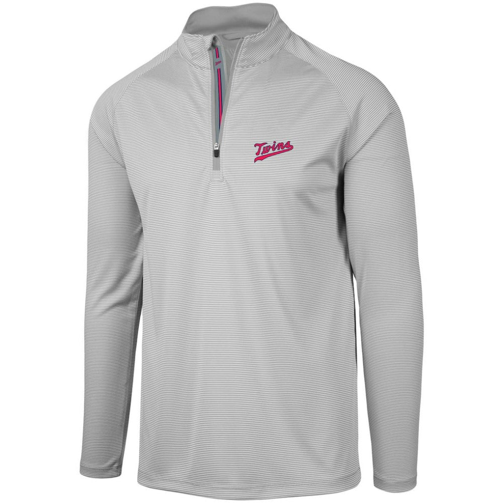Minnesota Twins Levelwear Orion Historic Logo Raglan Quarter-Zip Jacket - MLB