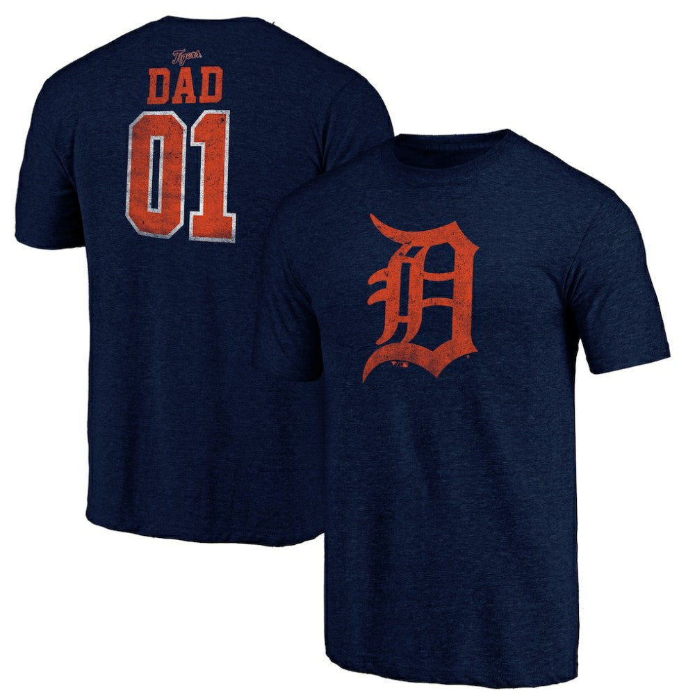 Detroit Tigers Father's Day Greatest Dad Tri-Blend T-Shirt - MLB