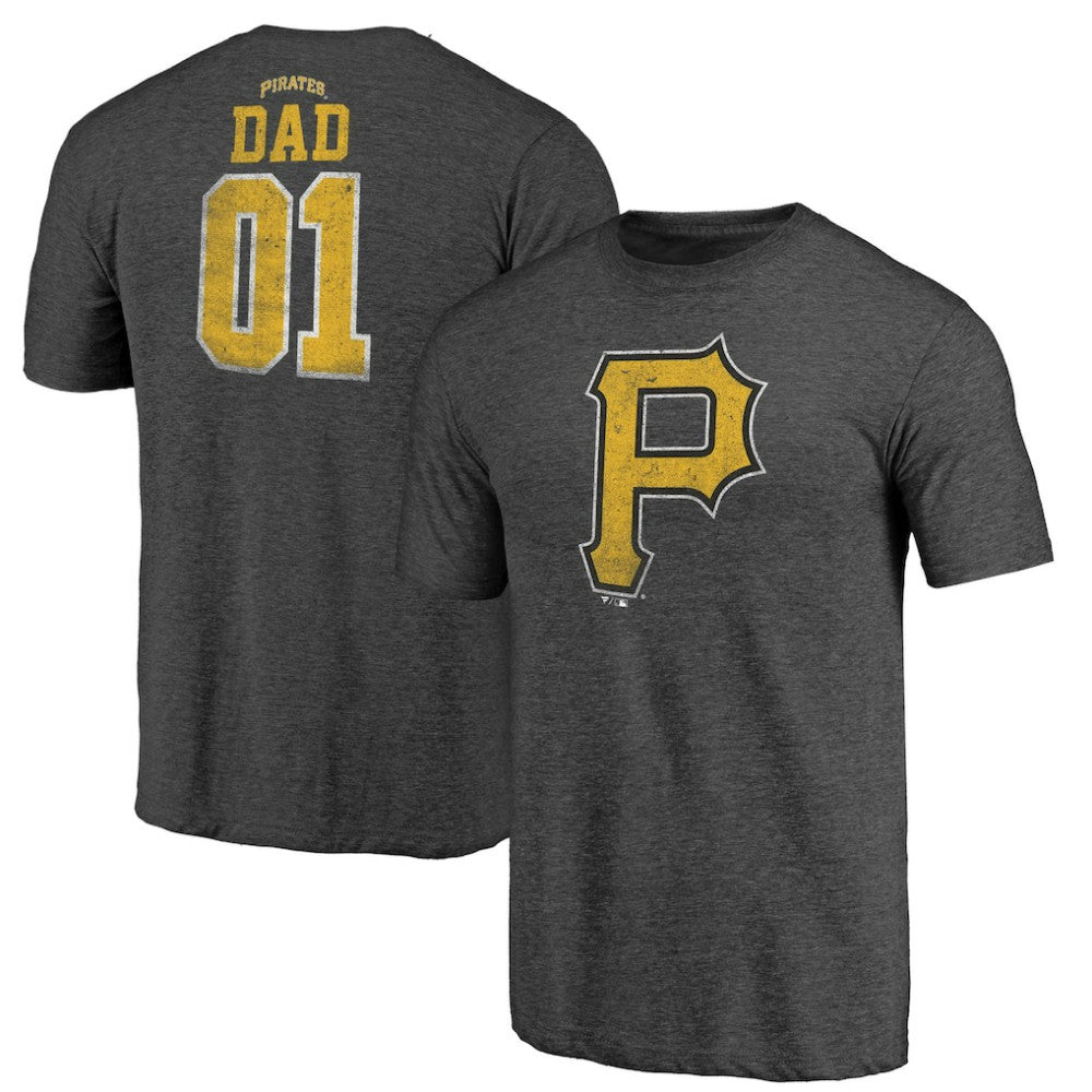 Pittsburgh Pirates Father's Day Greatest Dad Tri-Blend T-Shirt - MLB