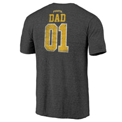 Pittsburgh Pirates Father's Day Greatest Dad Tri-Blend T-Shirt - MLB