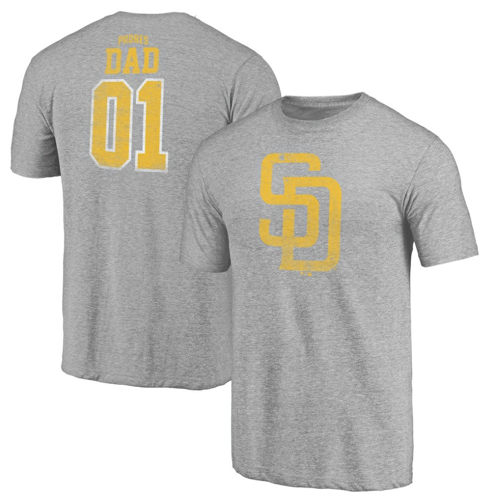 San Diego Padres Father's Day Greatest Dad Tri-Blend T-Shirt - MLB