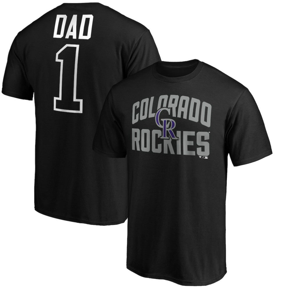Colorado Rockies Father's Day #1 Dad T-Shirt - MLB