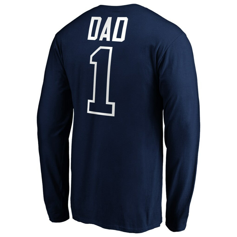 Atlanta Braves Father's Day #1 Dad Long Sleeve T-Shirt - MLB