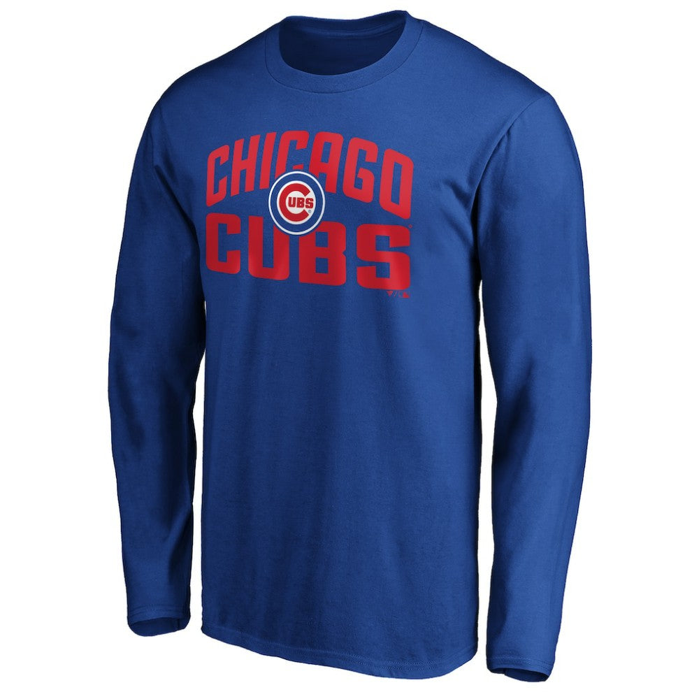 Chicago Cubs Father's Day #1 Dad Long Sleeve T-Shirt - MLB