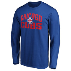Chicago Cubs Father's Day #1 Dad Long Sleeve T-Shirt - MLB